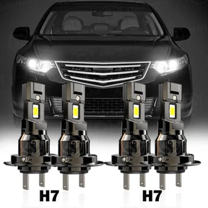 4x H7 LED Headlight Bulb Kit High Low Beam 80000LM Super Bright 6500K White E4EA - Picture 1 of 15