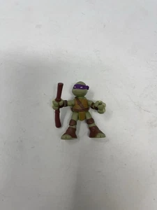 2014 Teenage Mutant Ninja Turtles HALF Shell Heroes Donatello Figura 2,5" - Foto 1 di 2