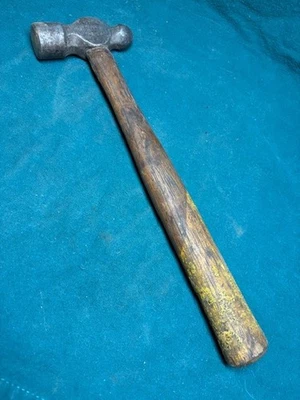PLOMADA vintage 8 oz. Martillo Ball Peen con mango original - Hecho en EE. UU. Foto 1 de 4