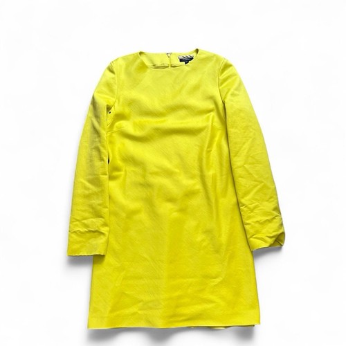 Abito colorato Burberry London designer giallo tubino donna taglia 10