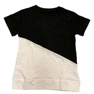 Black and White Short Sleeve Kids Shirt Size Large NWOT - Picture 1 of 3