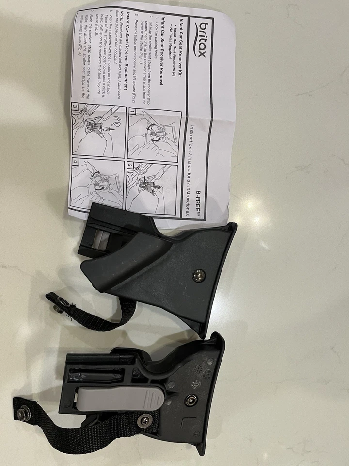 Receptores adaptadores de asiento de coche Britax B-Free y B-Agile lados derecho e izquierdo Foto 1 de 1