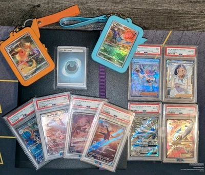 Pokemon Card Collection Binder + Slabs 370 Total Cards - Image 1 of 4