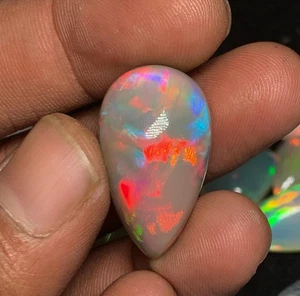 New Arrival Welo Ethiopian High Quality Opal Beautiful Pear Shape size 15X26 MM - Picture 1 of 18
