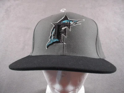 Florida Marlins Hat Cap Snap Back Mens MLB Baseball Cooperstown Script - Image 1 of 4