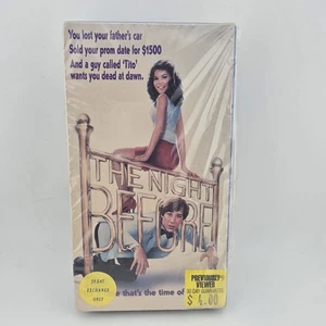 The Night Before -VHS - 1988 - Sealed. By Blockbuster - HBO- Keanu Reeves - Picture 1 of 8