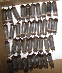 6AQ5 lot of 38 radio audio amplifier electron vintage vacuum tubes valves 6AQ5A - Picture 1 of 3