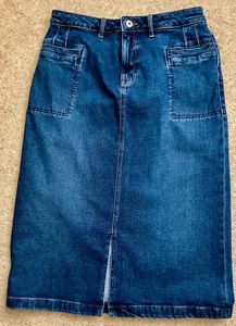 White Stuff Penny Denim Skirt Size 12 - Picture 1 of 4