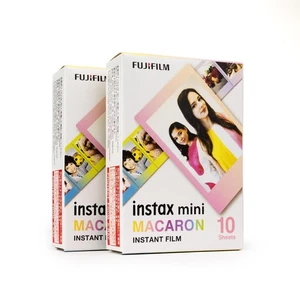 2x Fuji Instax Mini Macaron Film 10 Blatt Sofortbildfilm farbiger Rand 8 9 11 - Picture 1 of 8
