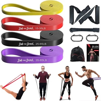 BOB AND BRAD 4 Resistance Levels with Up To 200LBS of Resistance Exercise Band