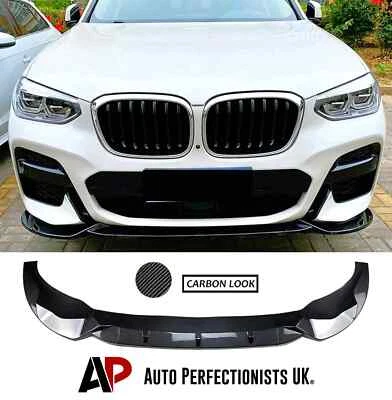 BMW X3 G01 PRE-LCI Carbon Fibre Front Splitter Spoiler Lip M Sport 2018-21 — 第 1/4 张图片
