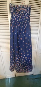 Love Story Damen Blumen ärmelloses Maxikleid Größe XL - Bild 1 von 1