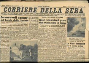 Corriere della sera 27 dicembre 1942 Giornali di guerra - Imagen 1 de 1
