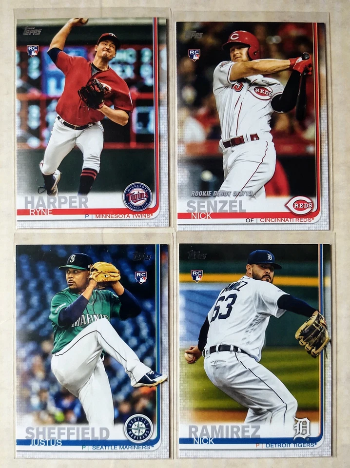 2019 Topps Update RC Nick Senzel Nick Ramirez Justus Sheffield Ryne Harper NM/Mt - Image 1 of 1