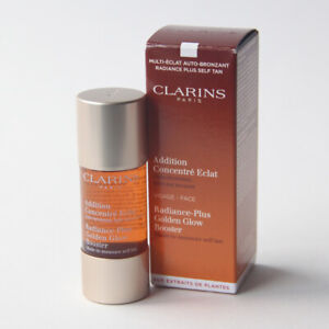 Clarins Radiance Plus Golden Glow Booster For Face Self Tanner .5 Oz. In Box New