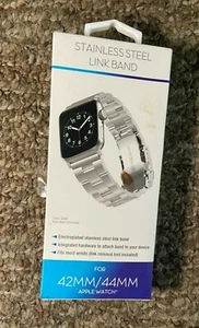 42/44mm Stainless Steel Link Band Strap for Apple Watch Series 4 5 - Picture 1 of 1