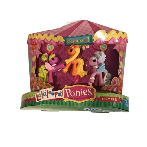NEW Lalaloopsy Minis Ponies Target Exclusive Carousel 1 Lot of 3 Horses Cover