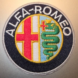 ALFA ROMEO AUTOMOBIL AUFBÜGLER PATCH 3" X 3" SCHNELLER KOSTENLOSER VERSAND MIT TRACKING - Bild 1 von 1