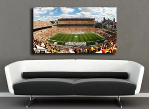 PITTSBURGH STEELERS  HEINZ FIELD MAN CAVE PANORAMIC Canvas or Glossy Pick Size - Picture 1 of 5