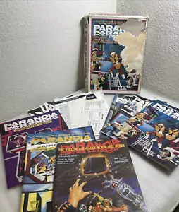 Paranoia Roleplaying 1ª Edición Caja Set West End Games 12001 1984 + 2 Módulos * - Imagen 1 de 20