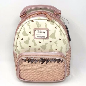 NWT Loungefly Disney Princess Ultimate Celebration Sequins Mini Backpack - Picture 1 of 16