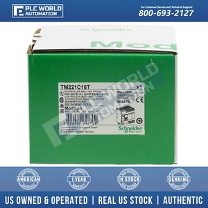 Schneider Electric TM221C16T, Modicon M221 Logic Controller, 16 I/O, Brand New - Picture 1 of 4