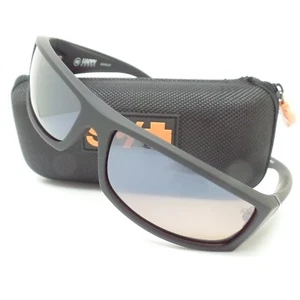 Spy Optics Cooper Soft Matte Black Mirror Polarized Sunglasses New Authentic - Picture 1 of 5