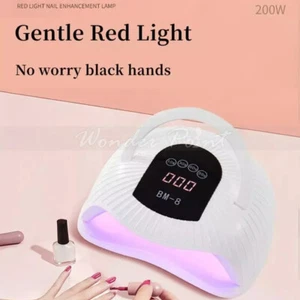 Auto-Sensing Dryer 200W Nail Lamp Gel Polish Light Manicure Device Home Use - Picture 1 of 15