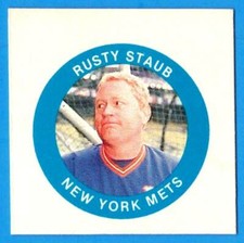 1984 Fun Foods Proof RUSTY STAUB (New York Mets) ex-mt  