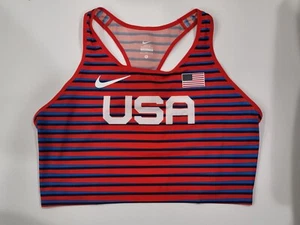 Nike USA Pro Elite Track and Field Racing Top Red Women's Size XL DD7968-100 - Picture 1 of 5