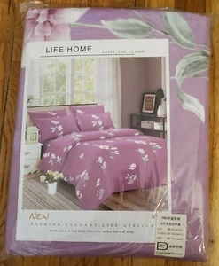 4 piece Twin Comforter Set - 1pc Quilt Cover 1pc Fitted Sheet 2pcs Pillow Cases - Picture 1 of 2