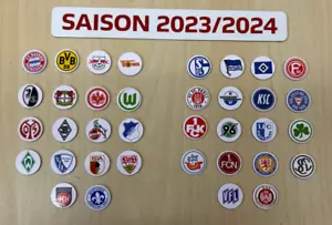 1. & 2. Bundesliga Logo Magnete Saison 2023/24 alle 36 Fussball Vereine - Bild 1 von 3