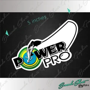 Power Pro Fishing Decal / 5" Vinyl Logo Adhesive Decals PAIR si - Picture 1 of 1