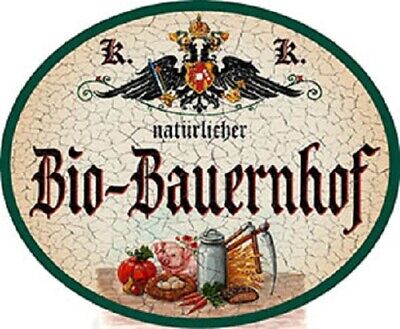 Bio-Bauernhof + Nostalgieschild • 26.26€