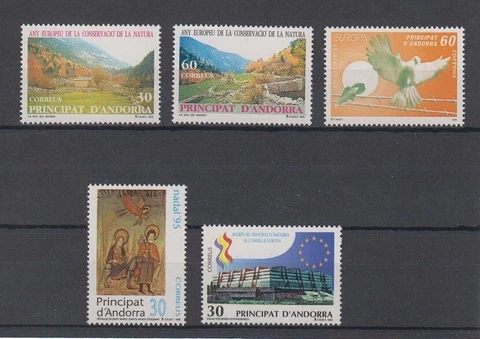 SPANISH ANDORRA 1995 COMPLETE YEAR SET WITH ALL THE STAMPS MINT MNH Cover