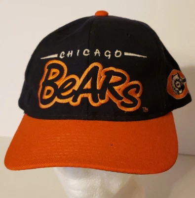 Gorra de fútbol americano vintage Starter Chicago Bears para hombre 100 % lana Foto 1 de 4
