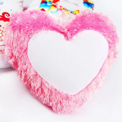 Blank Pillow Case Heart Shape Cushion Cover for Sublimation Heat Press - 20Pcs - Image 1 of 4