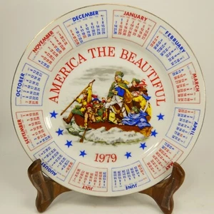 America The Beautiful 1979 Calendario Conmemorativo Coleccionista Placa FGJ9E - Imagen 1 de 10