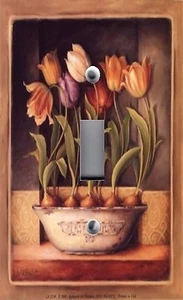 Light Switch Plate Outlet Covers CLASSIC FLOWER BULBS IN POT ~ AUDIT - Picture 1 of 26