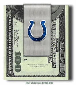 Fermasoldi INDIANAPOLIS COLTS acciaio inox NFL calcio papà figlio amico maschio - Foto 1 di 15