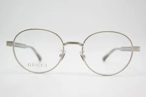 Gafas Gucci THM06A6JHJ plata marrón ovaladas montura gafas nuevas - Imagen 1 de 6