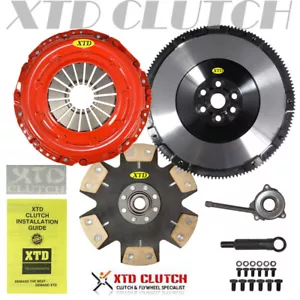 XTD STAGE 3 CLUTCH & 12LBS FLYWHEEL KIT FITS VW BEETLE GOLF JETTA TT 1.8T 6 SPD - Picture 1 of 6