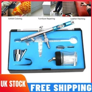 0.35mm Mini Airbrush Kit Dual Action Spray Gun Model Paint Tattoo Kit For Art UK - Picture 1 of 12