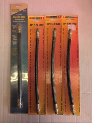 Lote de 4 Mangueras Flexibles Pistola de Grasa 12" Acero Reforzado Foto 1 de 4