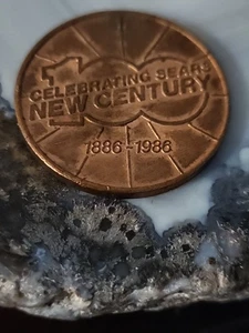 Moneda conmemorativa de 100 años 1986 Ficha coleccionable Sears Roebuck Company - Imagen 1 de 2