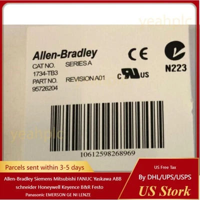 AB 1734-TB3 POINT I/O Module PLC  Sealed 1734TB3 US Free Tax - Image 1 of 4