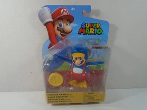 2021 JAKKS PACIFIC--NINTENDO SUPER MARIO--4" PENGUIN MARIO FIGURE (NEW) - Picture 1 of 6