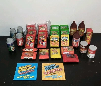 28 TOPPS Wacky Packages Erasers 2011 Series 1 & 2 Plus 2 Checklists - Image 1 of 4