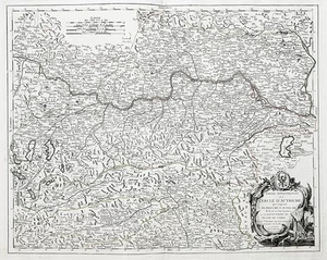 Österreich Austria Wien Oberösterreich Niederösterreich map Karte Santini 1777 - Bild 1 von 1
