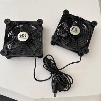 AC Infinity S7 Multifan AI-MPF120A2 120 mm Cooling Fans, Pack Of 2 - Black - Image 1 of 2